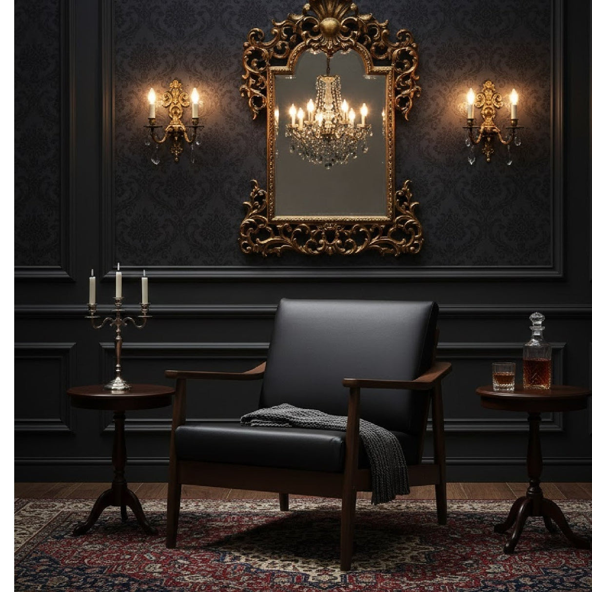 Modern European furniture - Walnut Framed Lounge Chair - www.oroa.com