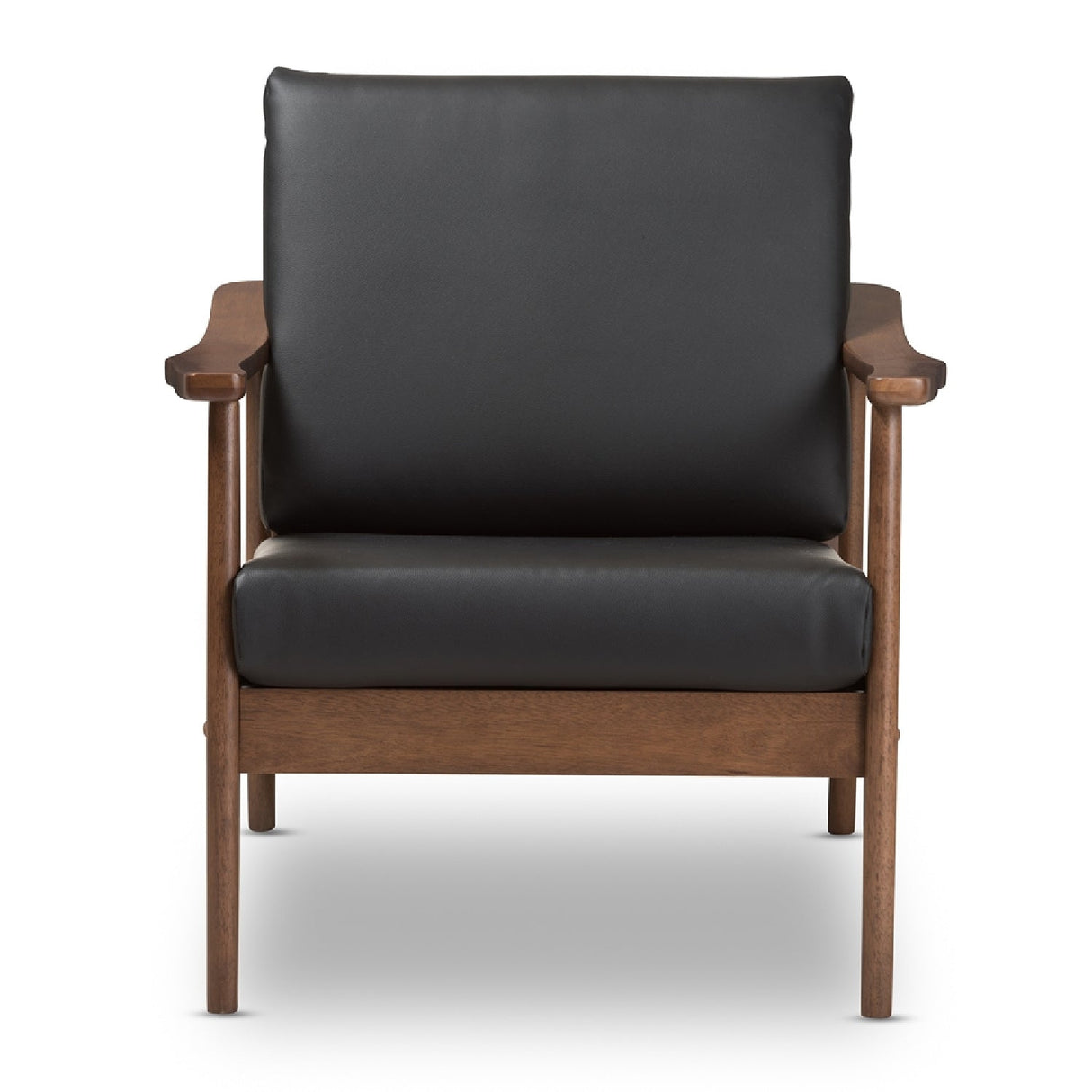 Modern European furniture - Walnut Framed Lounge Chair - www.oroa.com