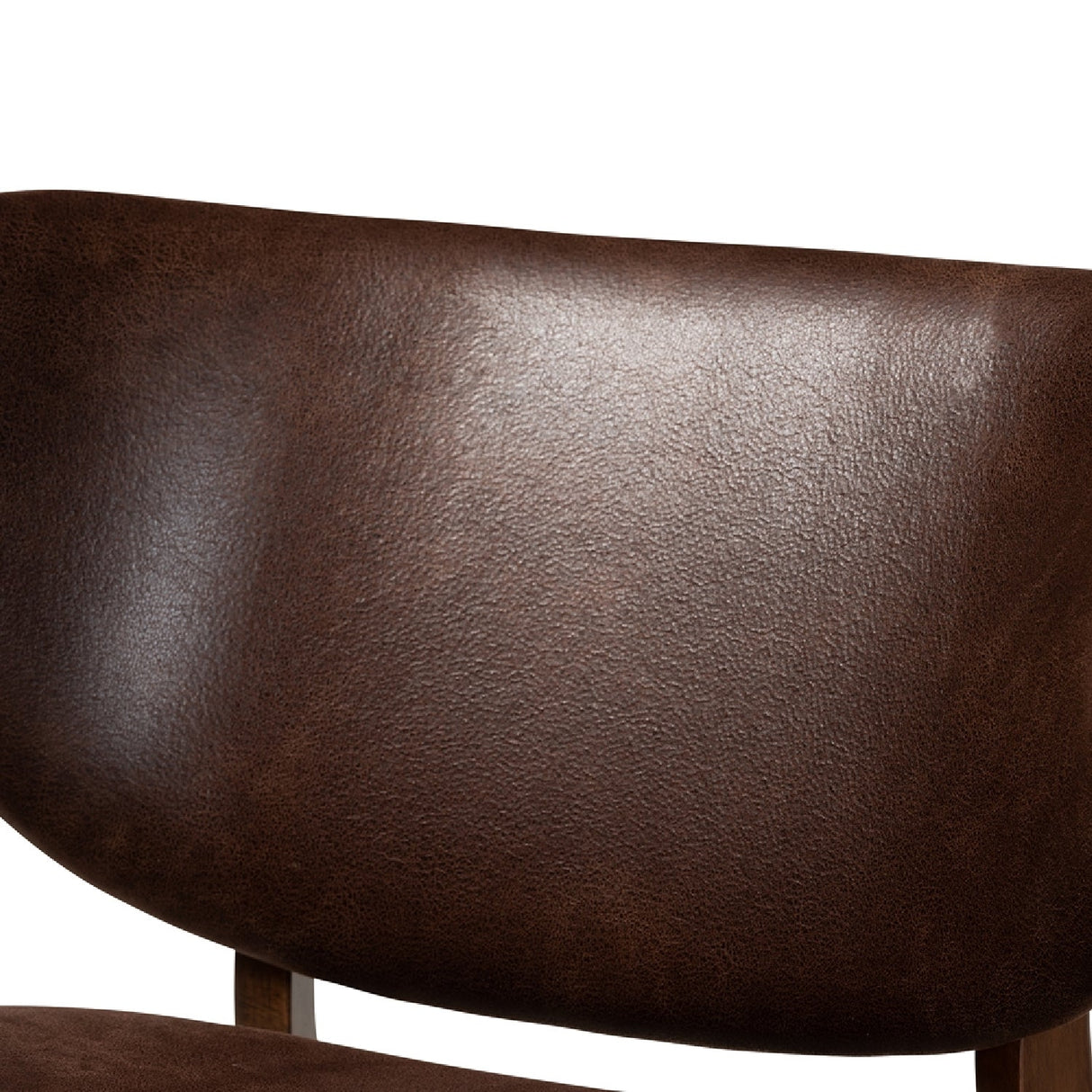 Modern European furniture - Brown Leather Effect Accent Chair - www.oroa.com