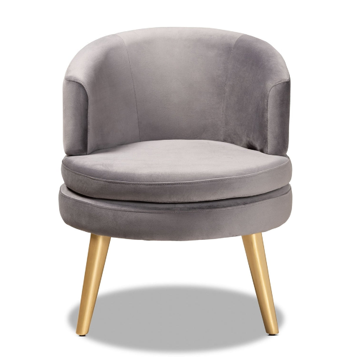 Modern European furniture - Round Velvet Accent Chair - www.oroa.com
