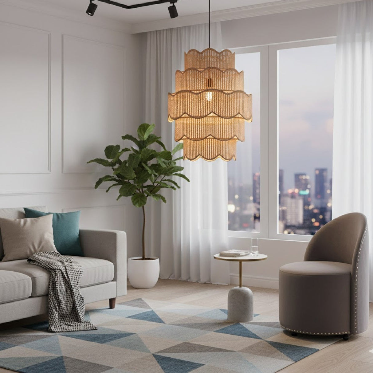 Modern European furniture - Studded Velvet Rolling Accent Chair - www.oroa.com