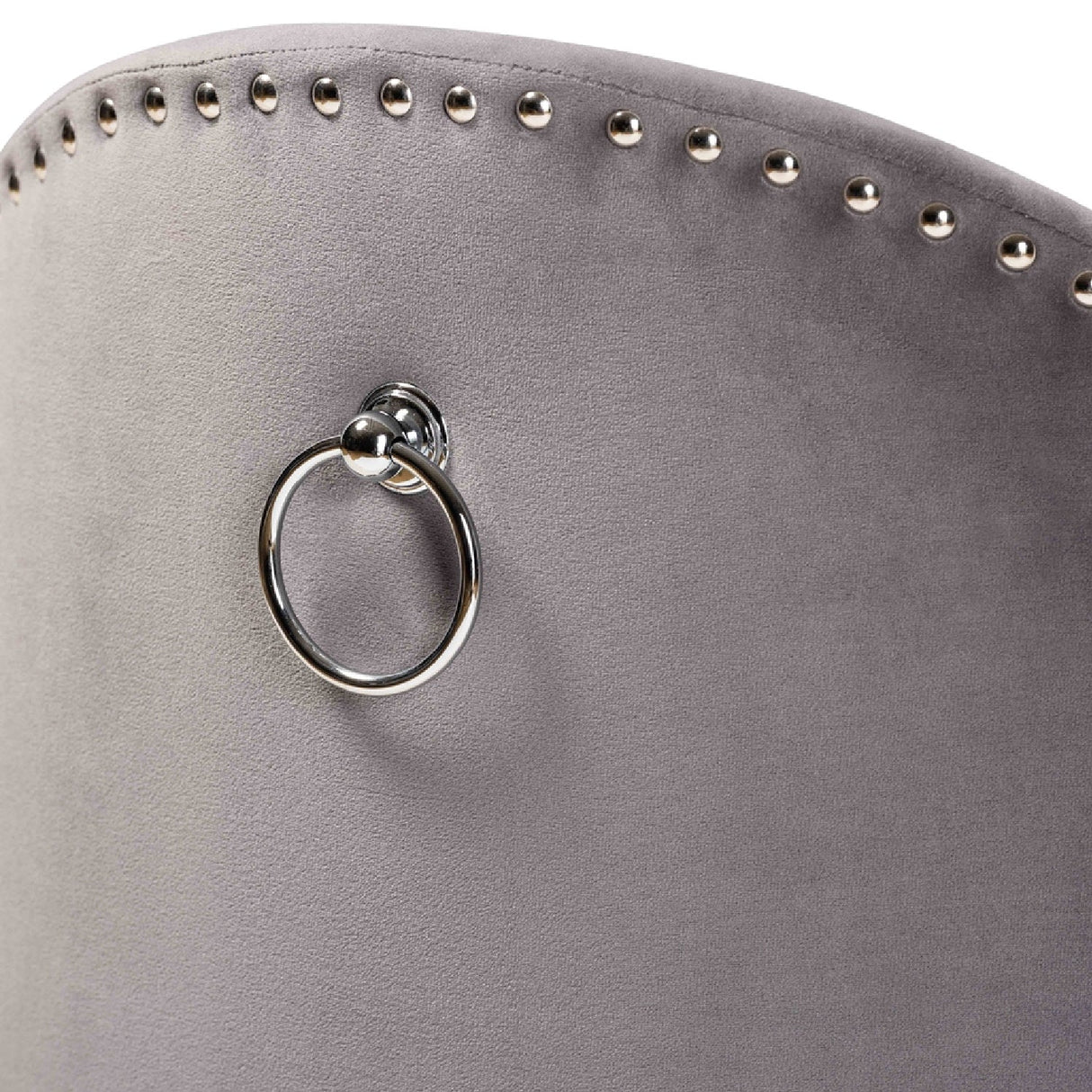 Modern European furniture - Studded Velvet Rolling Accent Chair - www.oroa.com