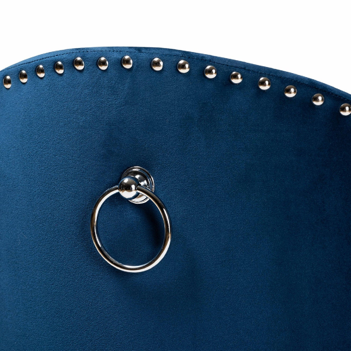 Modern European furniture - Studded Velvet Rolling Accent Chair - www.oroa.com