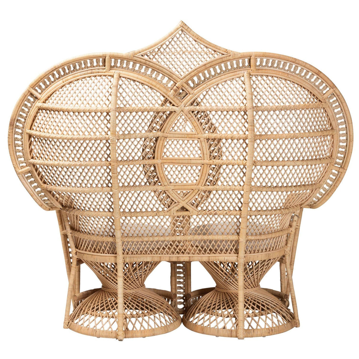 Modern European furniture - 2 Seater Rattan Peacock Chair - www.oroa.com