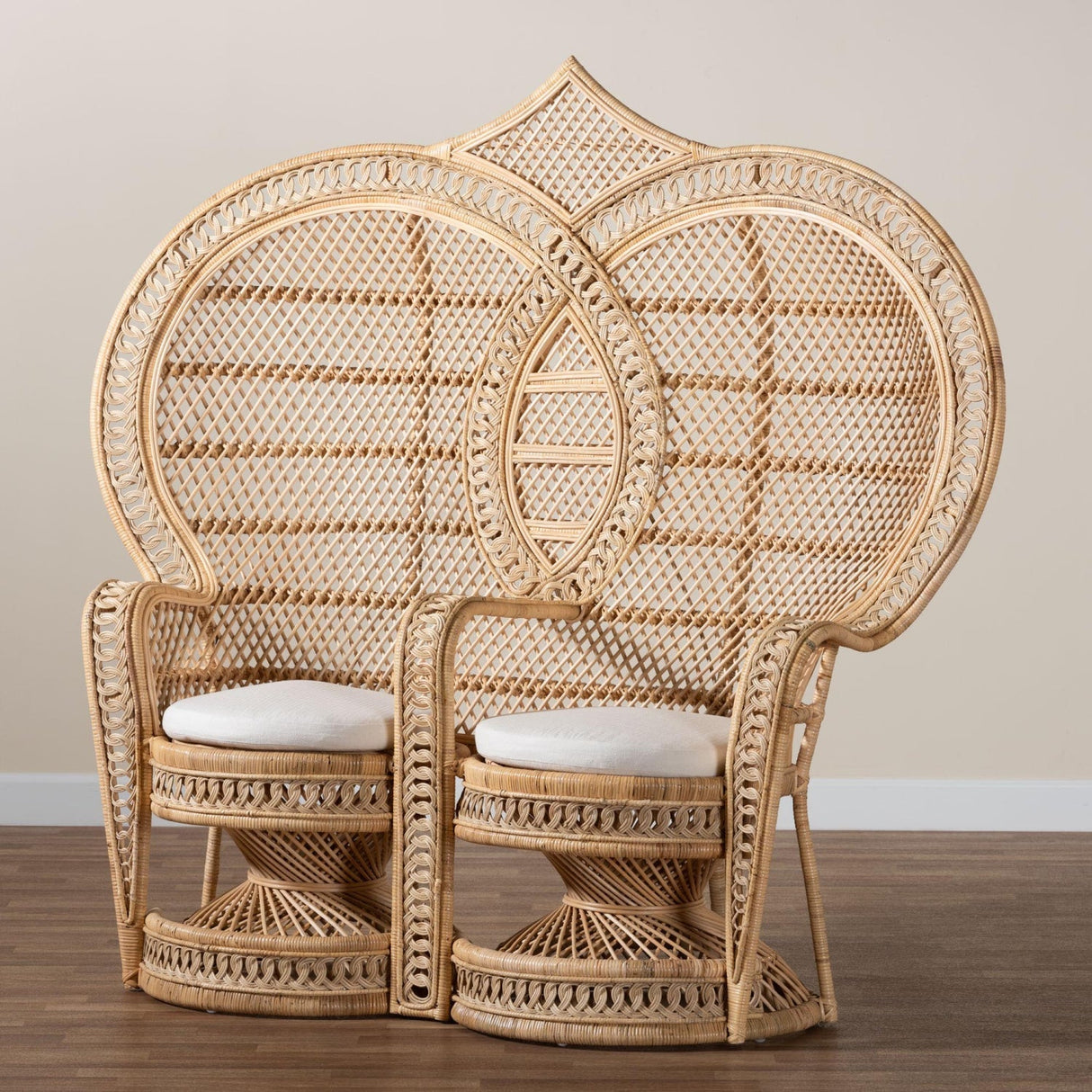 Modern European furniture - 2 Seater Rattan Peacock Chair - www.oroa.com