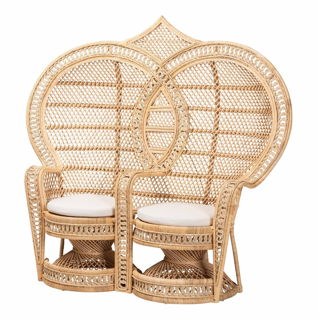 Modern European furniture - 2 Seater Rattan Peacock Chair - www.oroa.com