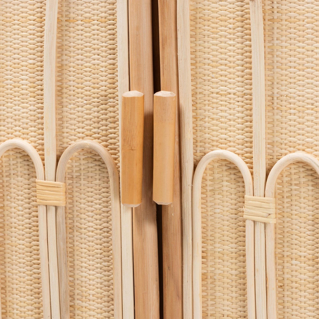 Modern European furniture - Curled Rattan Pole Cabinet - www.oroa.com