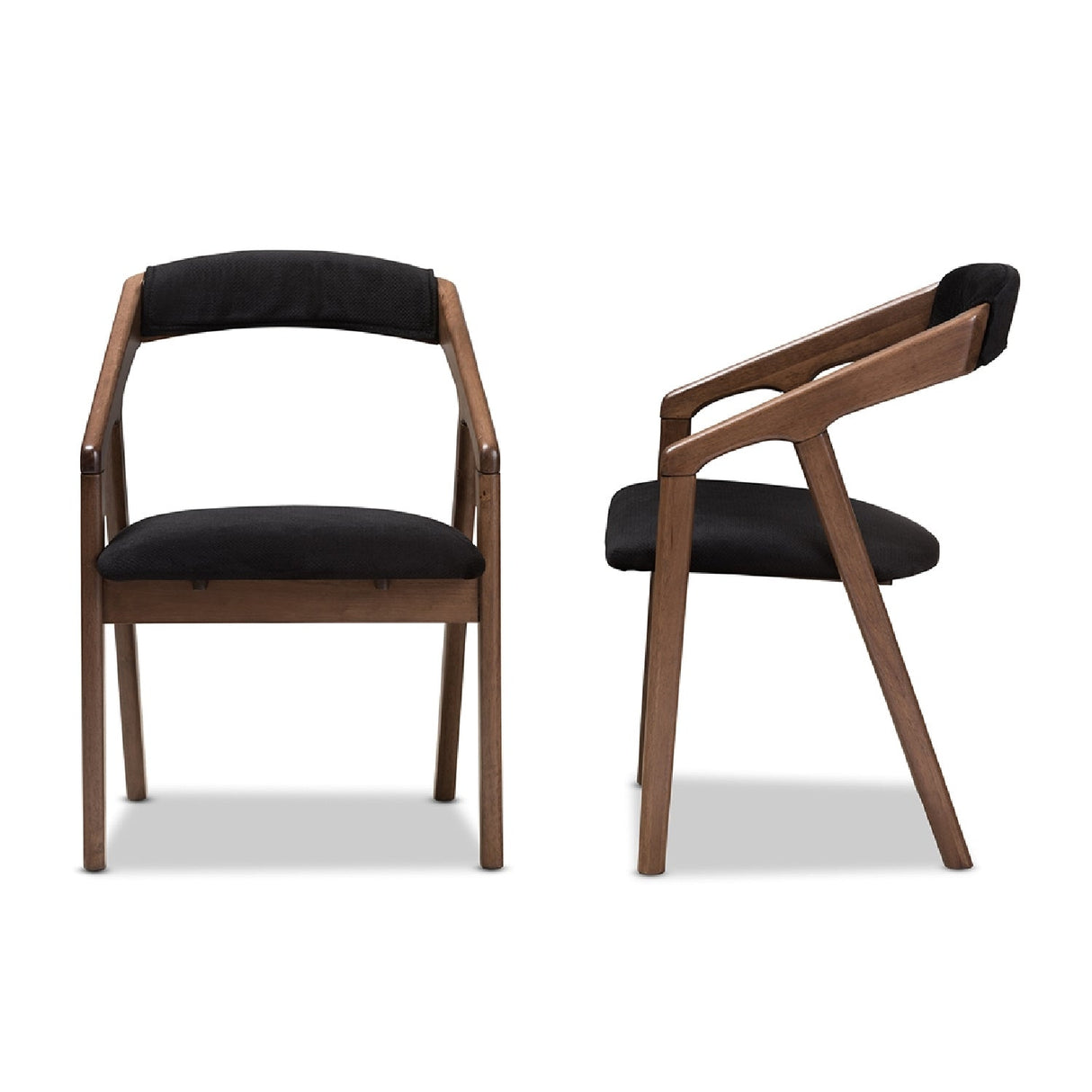 Black Velvet Dining Chairs 2 | Bali Loom Wendy | Oroa.com