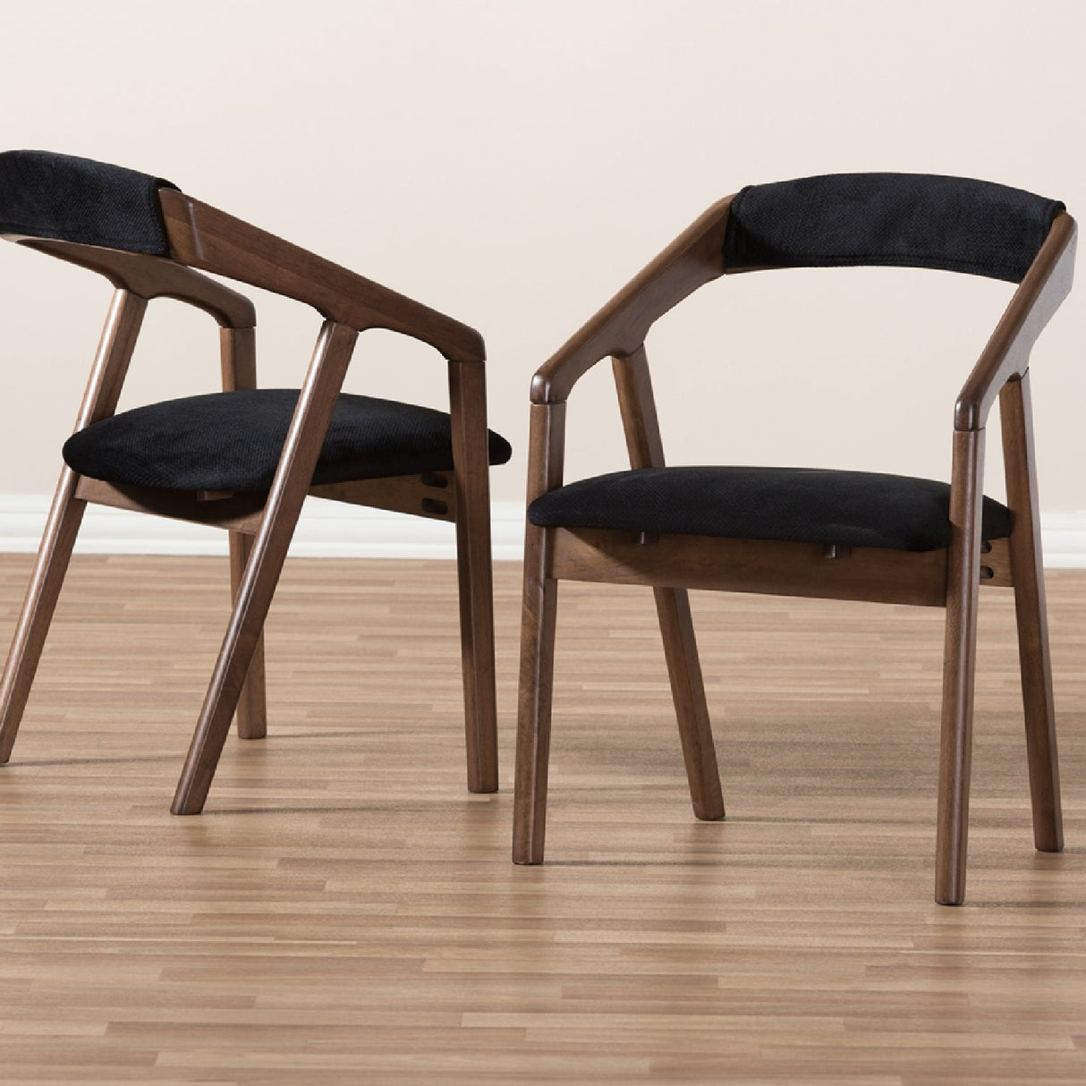 Modern European furniture - Black Velvet Dining Chairs 2 - www.oroa.com