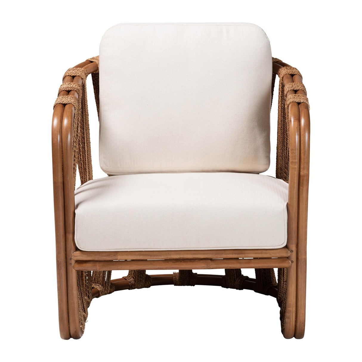 Modern European furniture - Woven Seagrass Accent Chair - www.oroa.com
