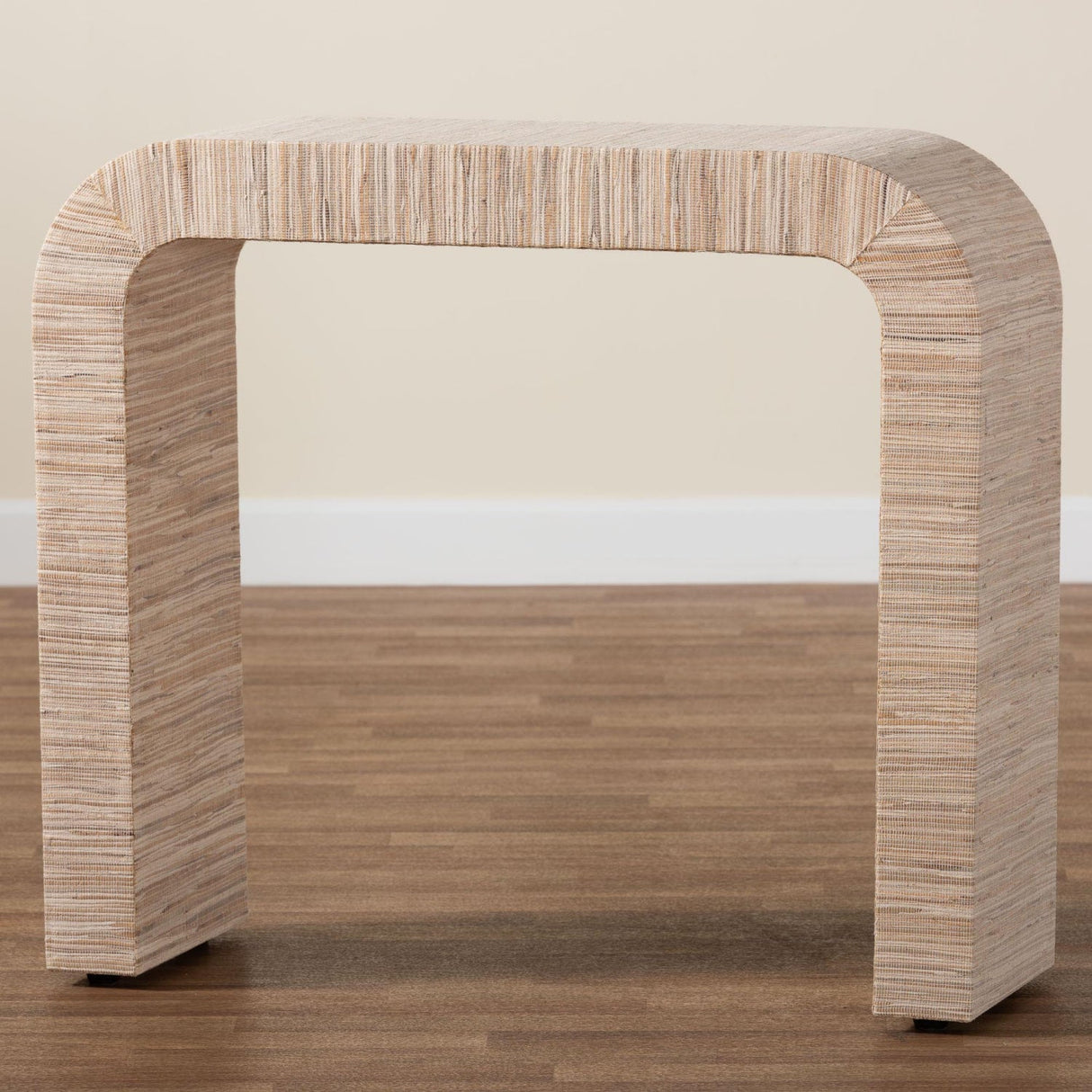 Modern European furniture - Woven Grasscloth Console Table - www.oroa.com | Oroa.com