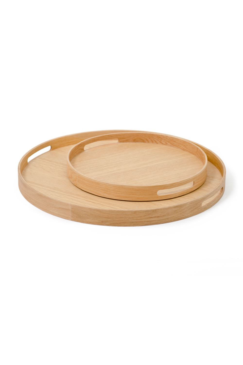 Wooden Round Tray | Wireworks Busboy 450 | Oroa.com