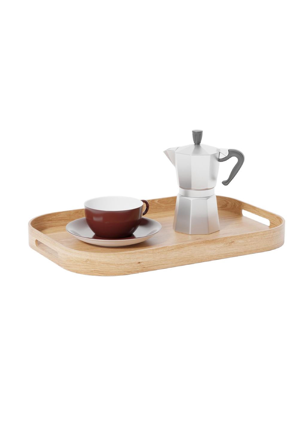 Matte Lacquered Rectangular Tray S | Wireworks Bellhop | Oroa.com