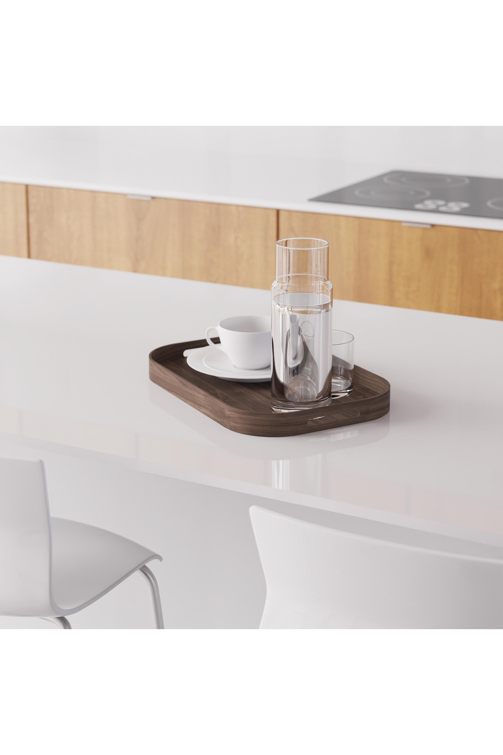 Matte Lacquered Rectangular Tray S | Wireworks Bellhop | Oroa.com