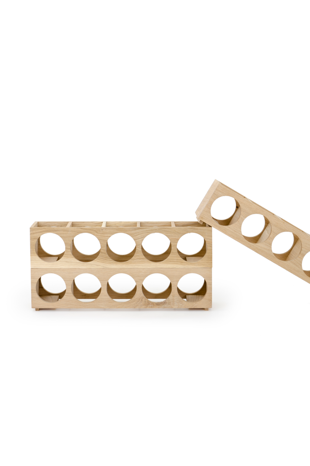 Natural Oak Wine Bottle Rack | Oroa.com