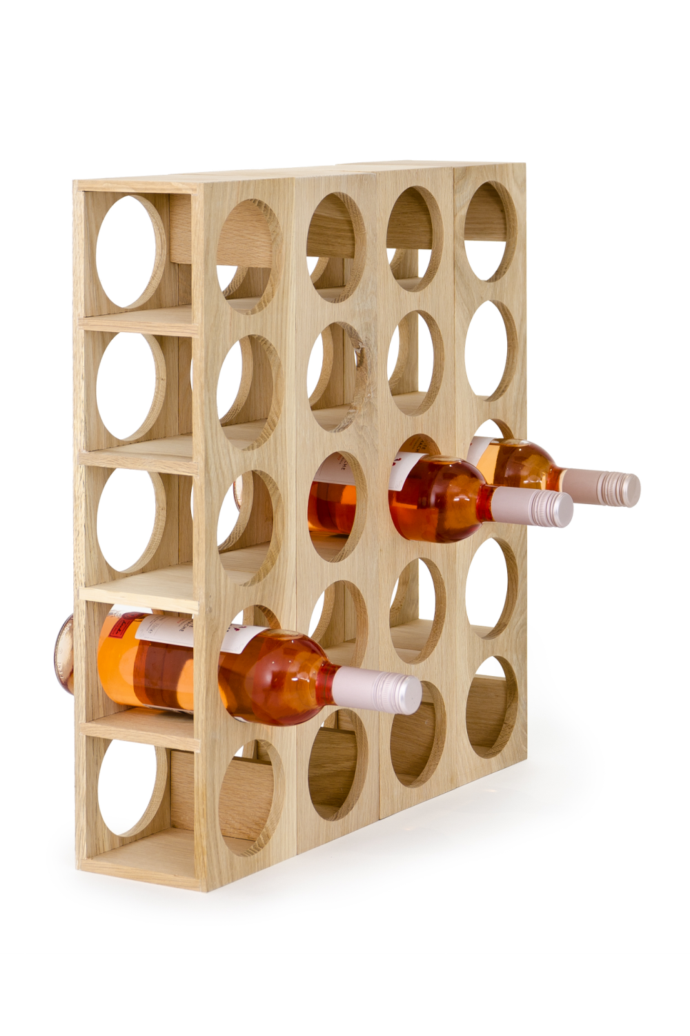 Natural Oak Wine Bottle Rack | Oroa.com