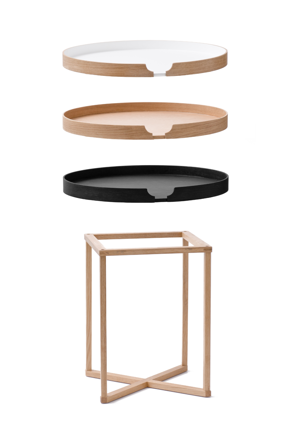 Round Removable Tray Side Table | Wireworks Damien | Oroa.com