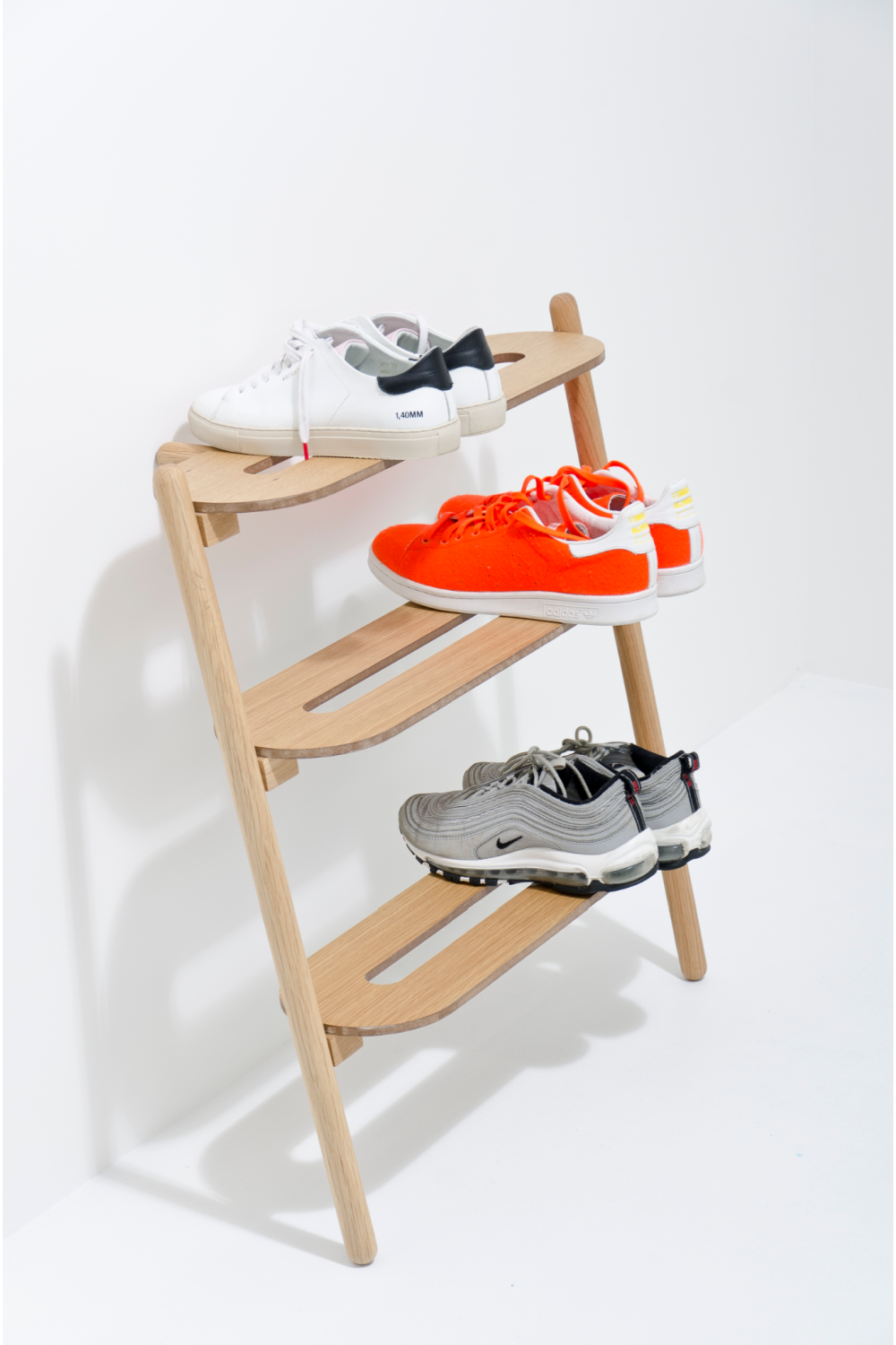 3-Tier Wooden Shoe Organizer | Wireworks Tidy | Oroa.com