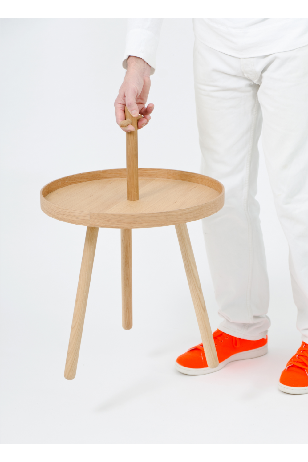 Wooden Portable End Table | Wireworks Pick Me Up | Oroa.com