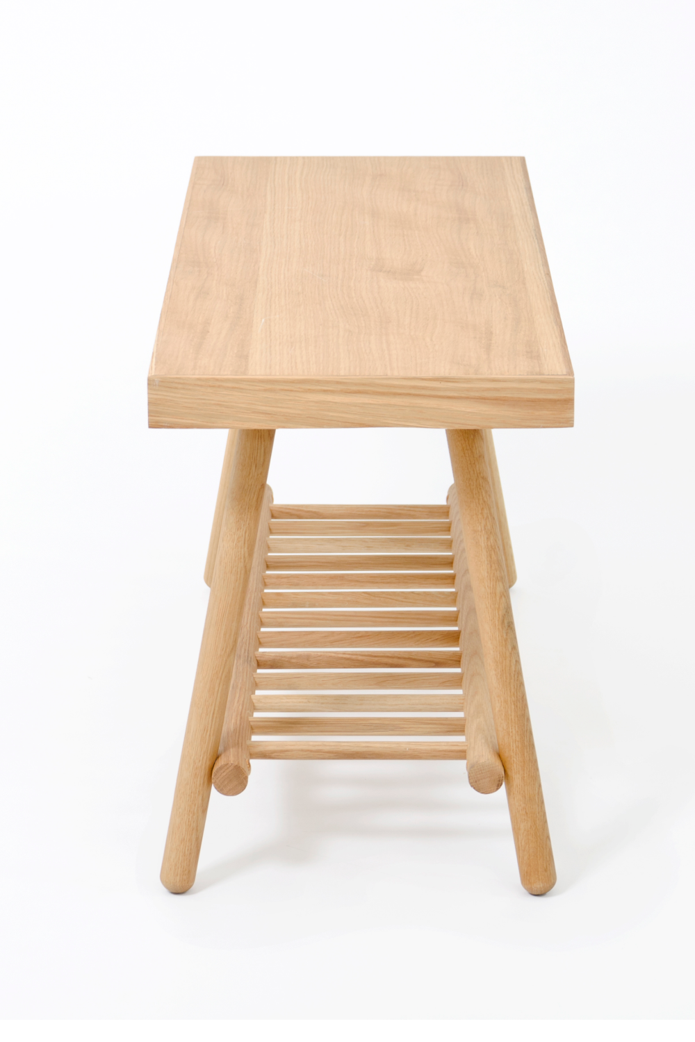 Oak Spindle Storage Bench | Wireworks | Oroa.com