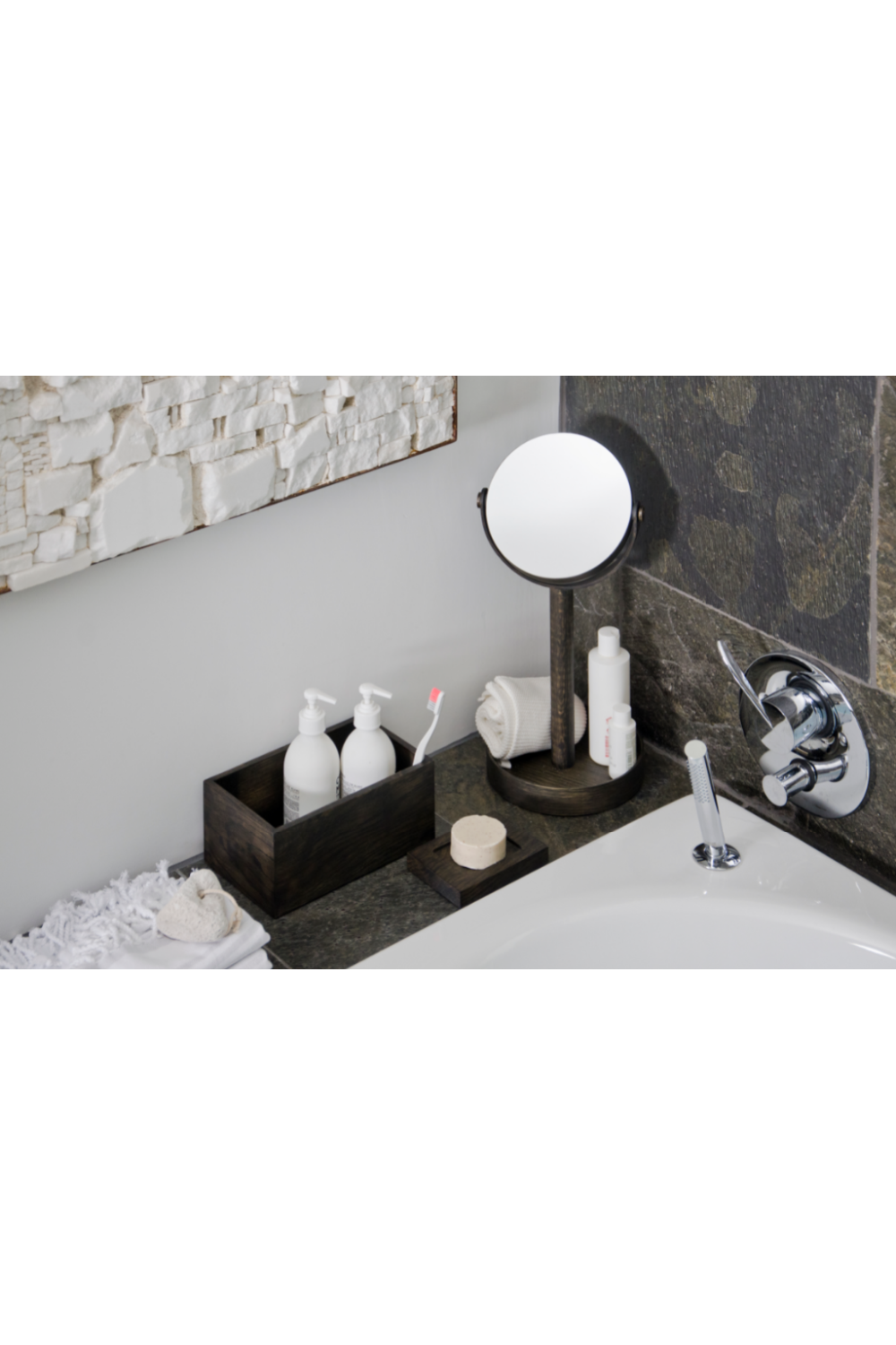 Rectangular Oak Soap Dish | Wireworks Mezza | Oroa.com