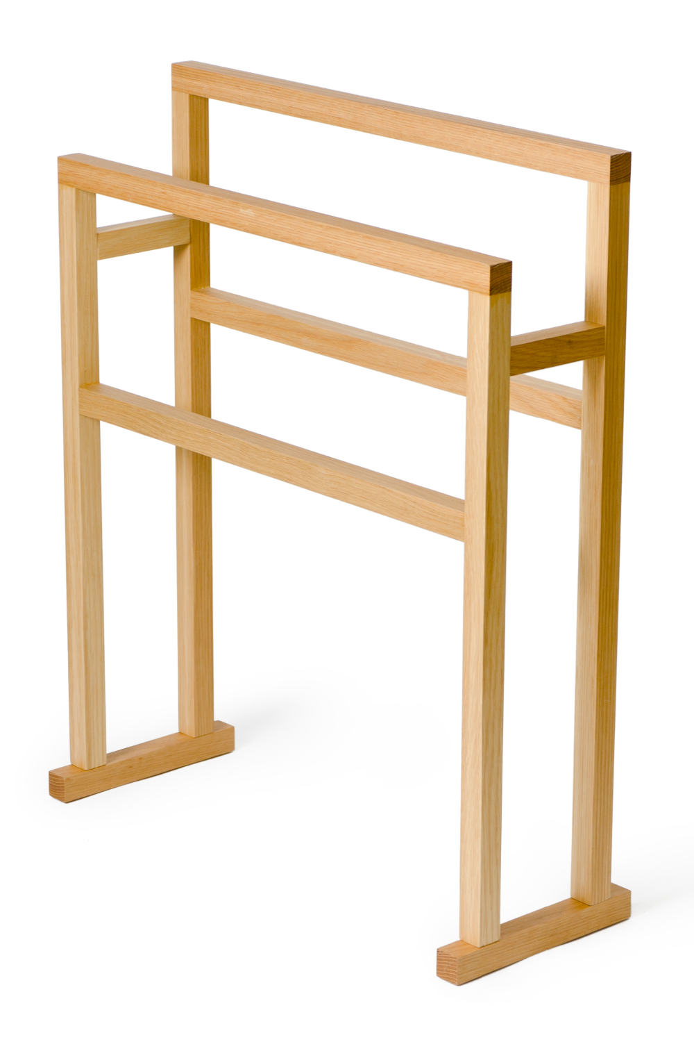 Oak Standing Towel Holder - L | Wireworks Mezza Grande | Oroa.com