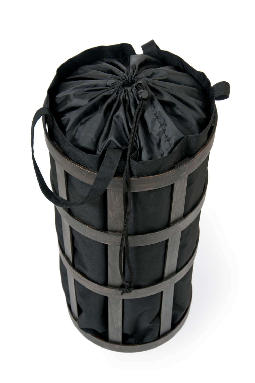 Oak Laundry Basket with Black Bag Insert | Wireworks Cage | Oroa.com
