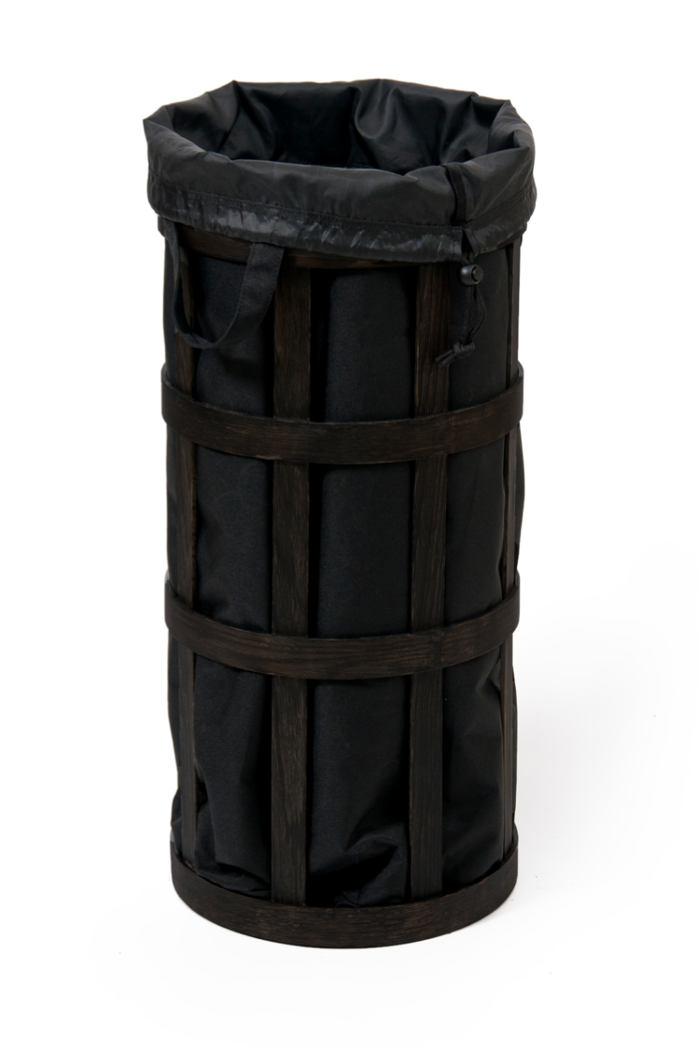 Oak Laundry Basket with Black Bag Insert | Wireworks Cage | Oroa.com