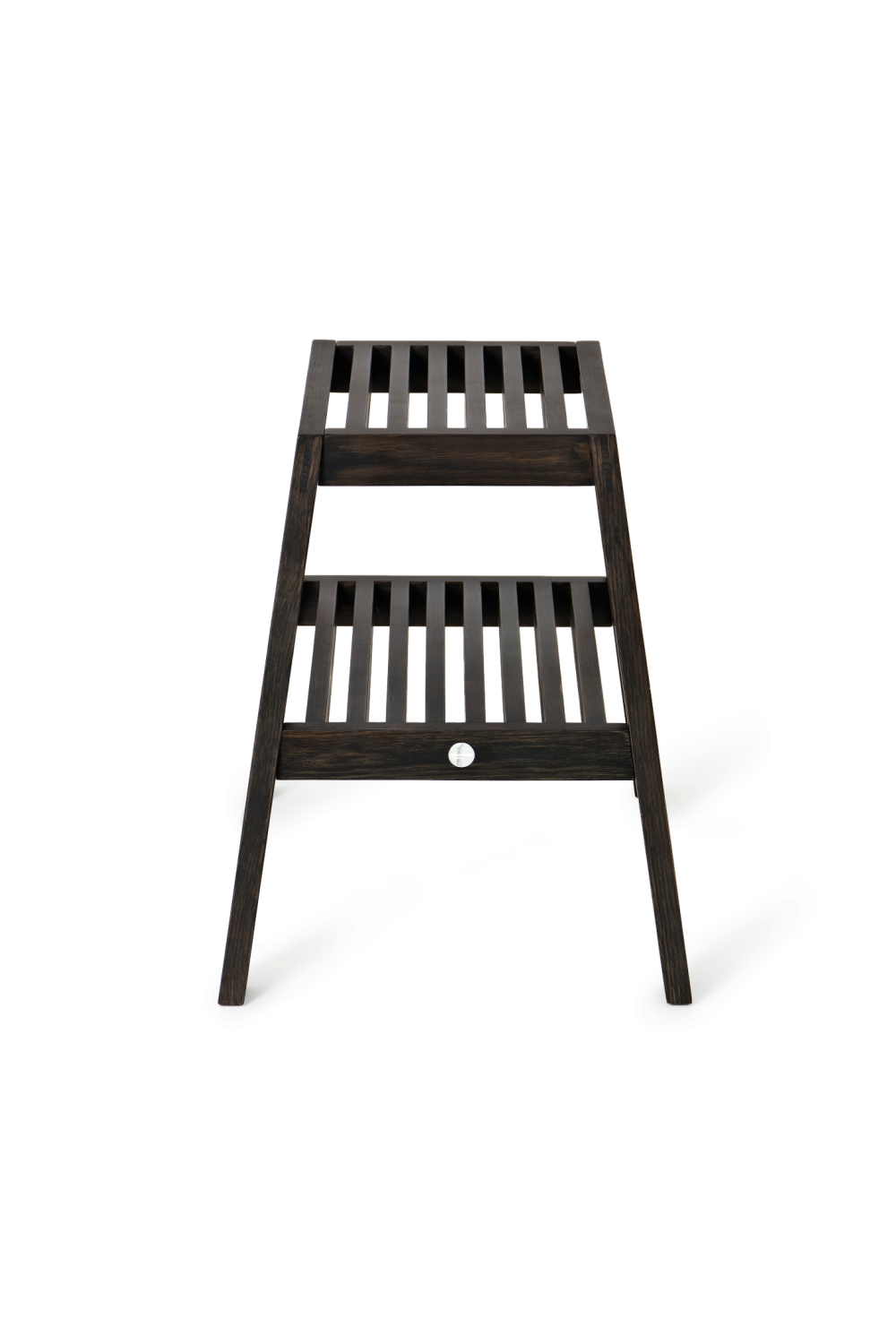 2-Level Oak Step Stool | Wireworks Slatted | Oroa.com