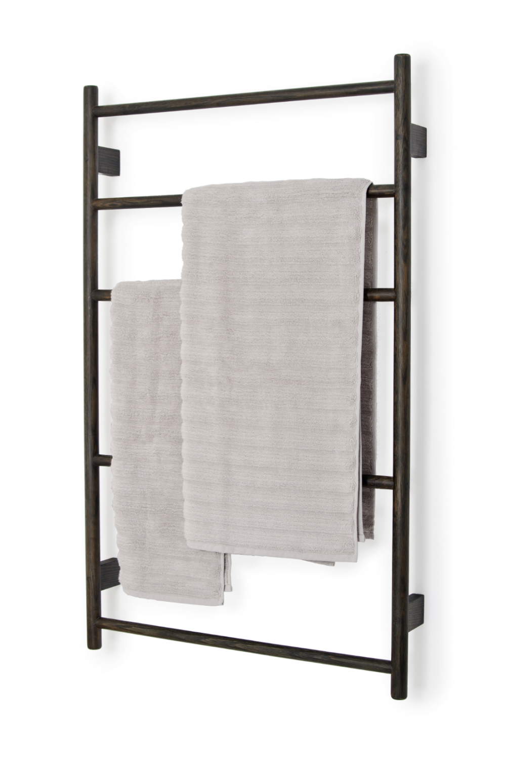 5-Bar Oak Wall Mounted Towel Rail | Wireworks Wallbar | Oroa.com