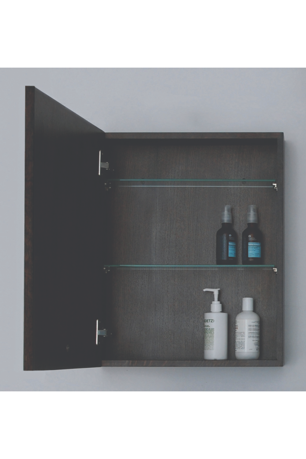Oak Bathroom Cabinet with Mirror | Wireworks Slimline | Oroa.com