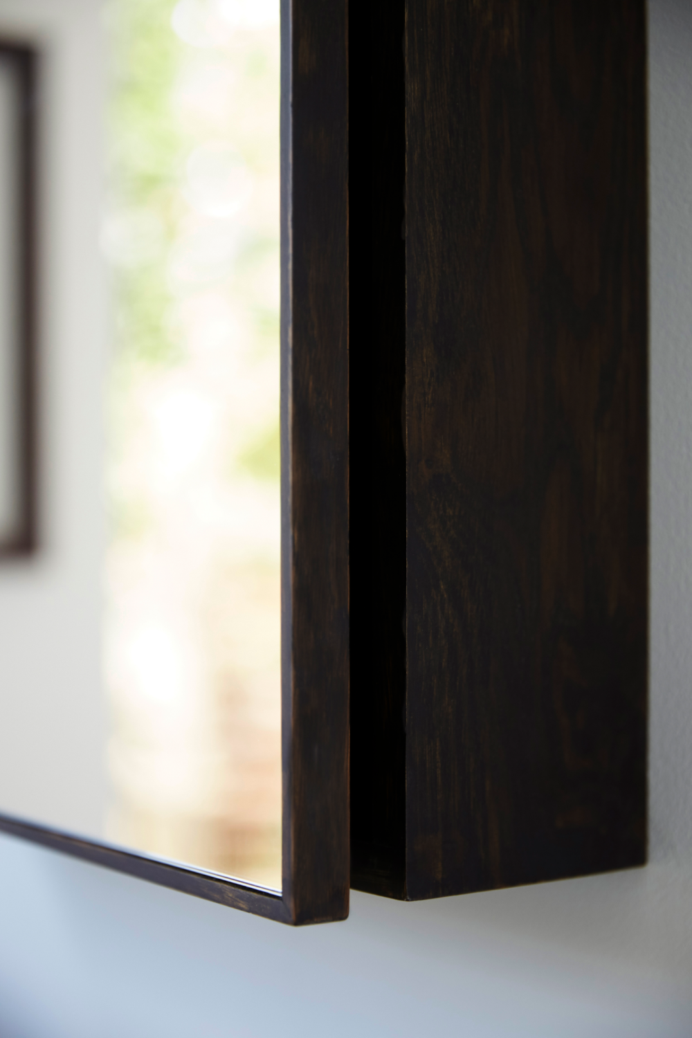 Oak Bathroom Cabinet with Mirror | Wireworks Slimline | Oroa.com