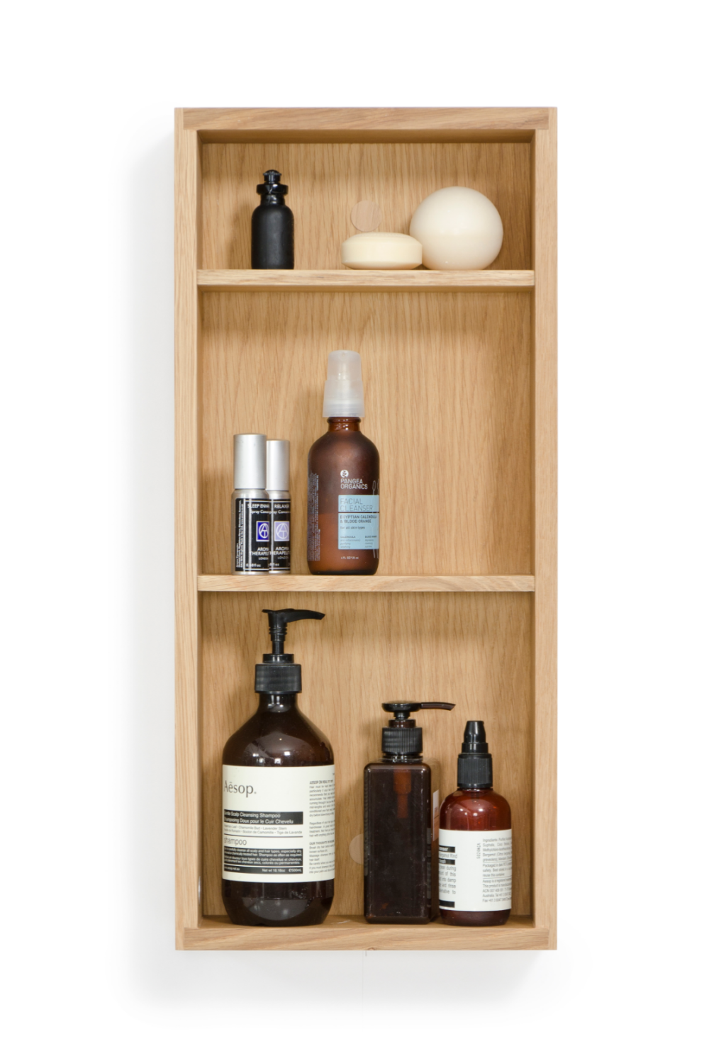 Oak Wall Mounted Bathroom Shelf | Wireworks Slimline 550 | Oroa.com