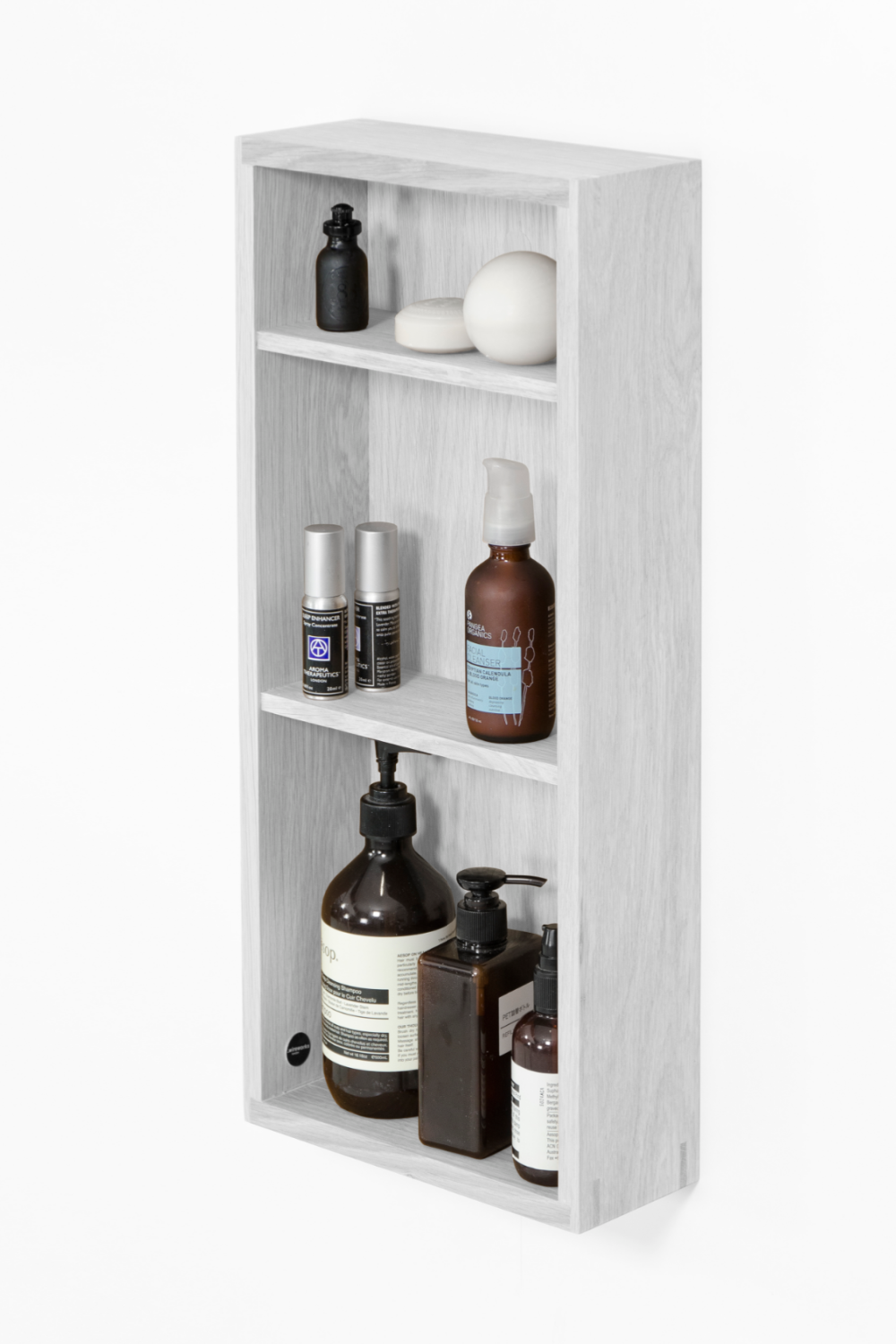 Oak Wall Mounted Bathroom Shelf | Wireworks Slimline 550 | Oroa.com