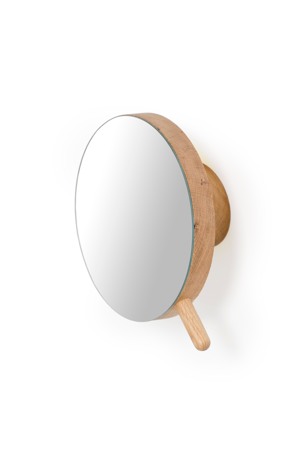 Oak Wall Magnifying Vanity Mirror | Wireworks | Oroa.com