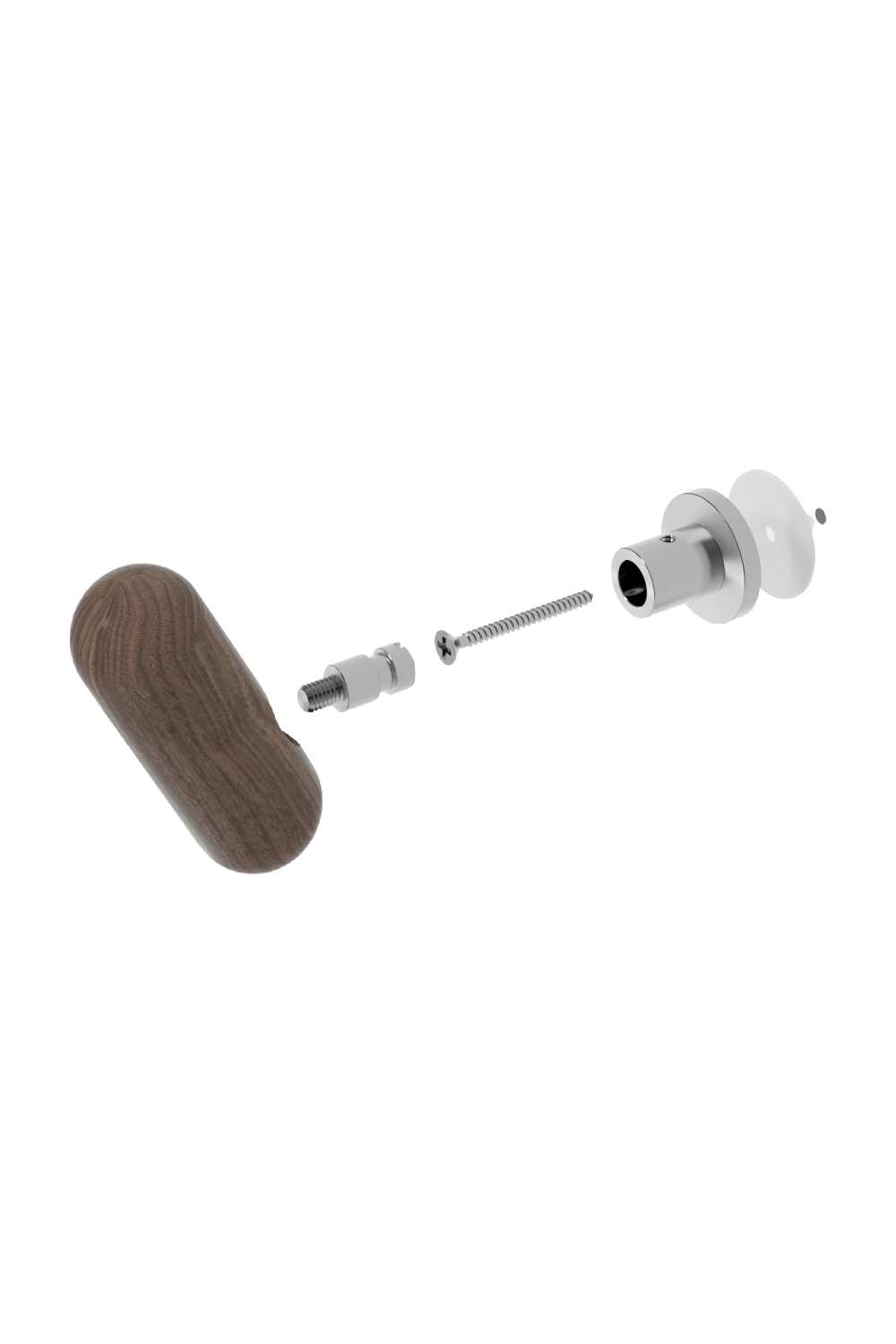 Contemporary Wooden Hook | Wireworks Yoku | Oroa.com