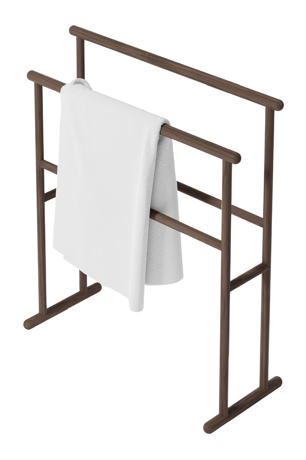 Wooden Freestanding Towel Rail | Wireworks Yoku | Oroa.com