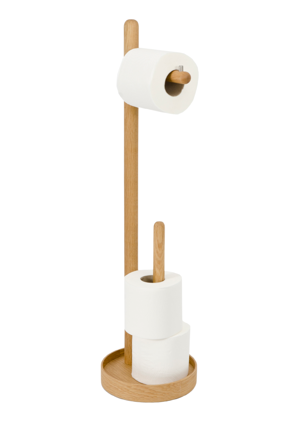 Wooden Minimalist Roll Holder | Wireworks Yoku | Oroa.com