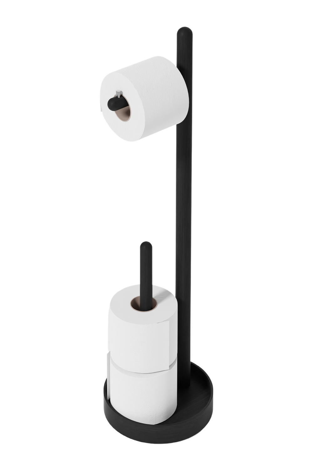 Wooden Minimalist Roll Holder | Wireworks Yoku | Oroa.com