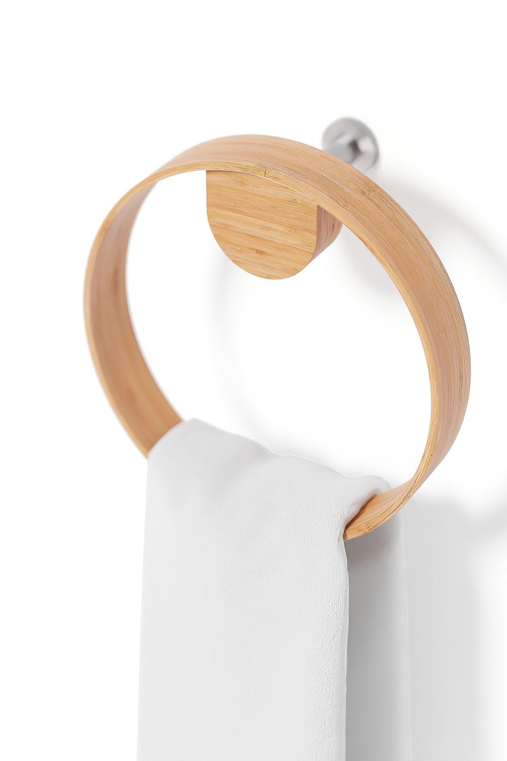 Wooden Ring Towel Holder | Wireworks Yoku | Oroa.com