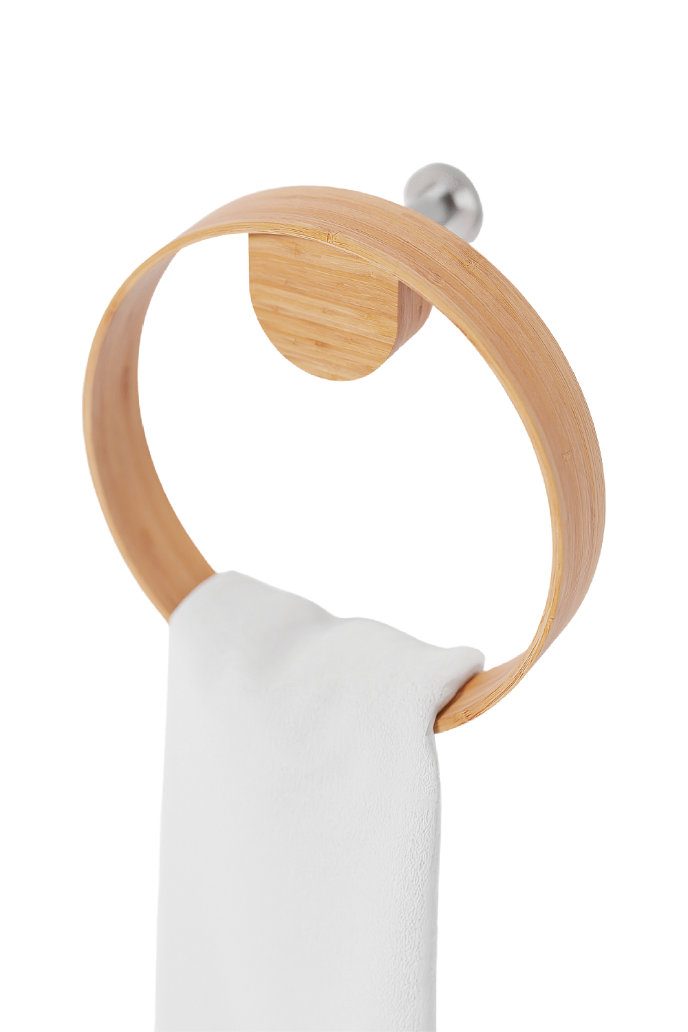 Wooden Ring Towel Holder | Wireworks Yoku | Oroa.com