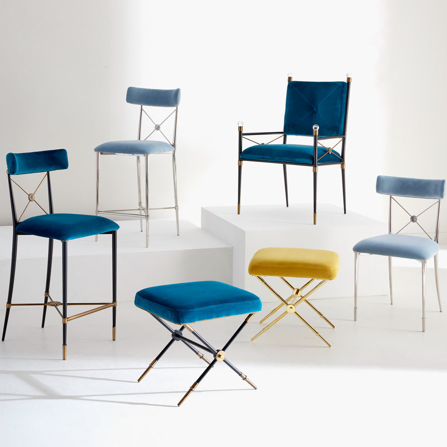 Velvet Counter Stool | Jonathan Adler Rider | Oroa.com