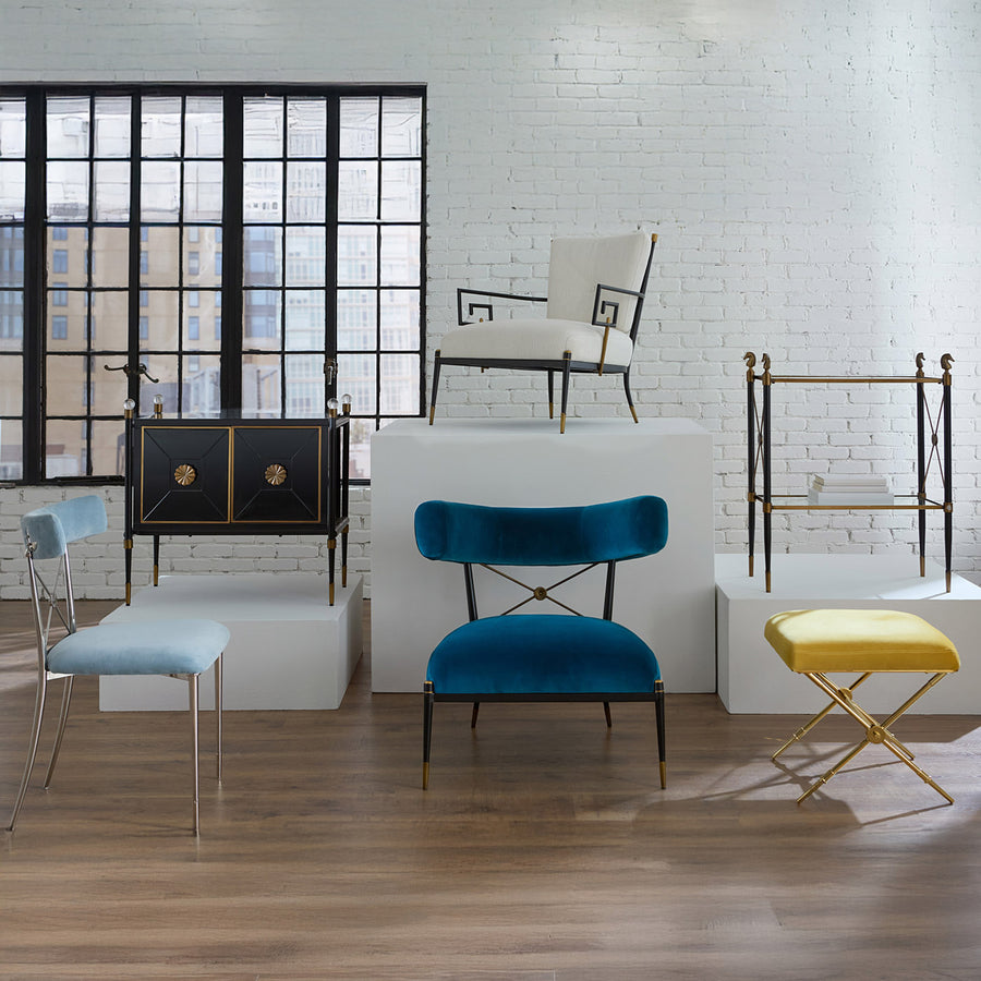 Linen Upholstered Accent Chair | Jonathan Adler Rider | Oroa.com