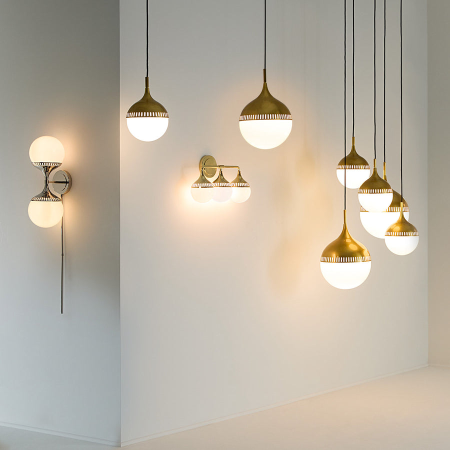 White Glass Orb Pendant Light S | Jonathan Adler Rio | Oroa.com