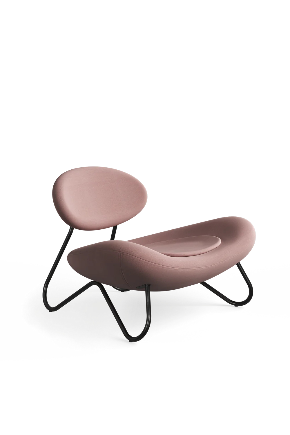 Pink Modern Lounge Chair | WOUD Meadow | OROA.com