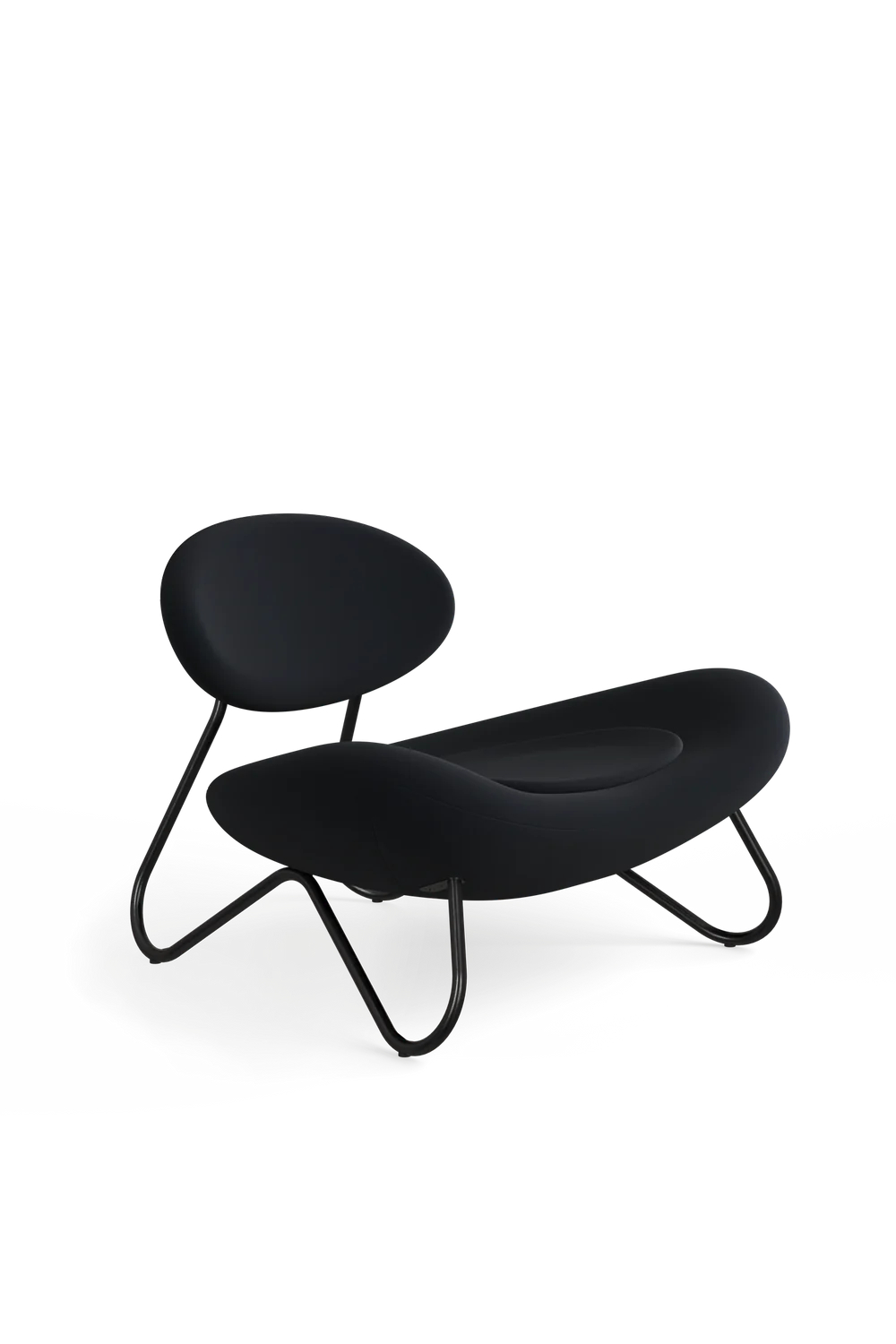 Black Contemporary Lounge Chair | WOUD Meadow | OROA.com