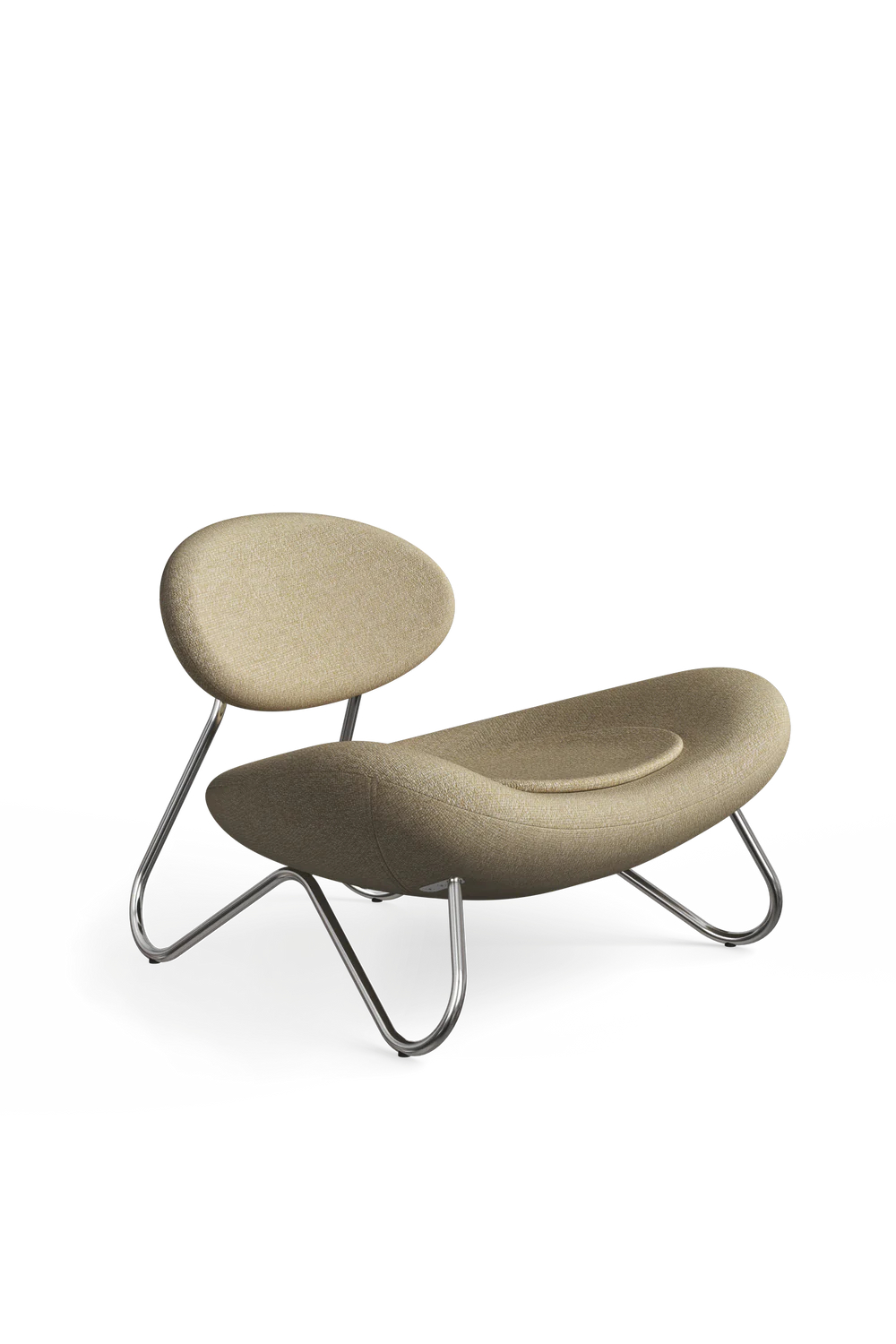 Beige Modern Lounge Chair | WOUD Meadow | OROA.com