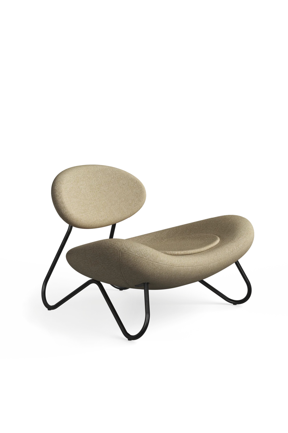 Beige Modern Lounge Chair | WOUD Meadow | OROA.com