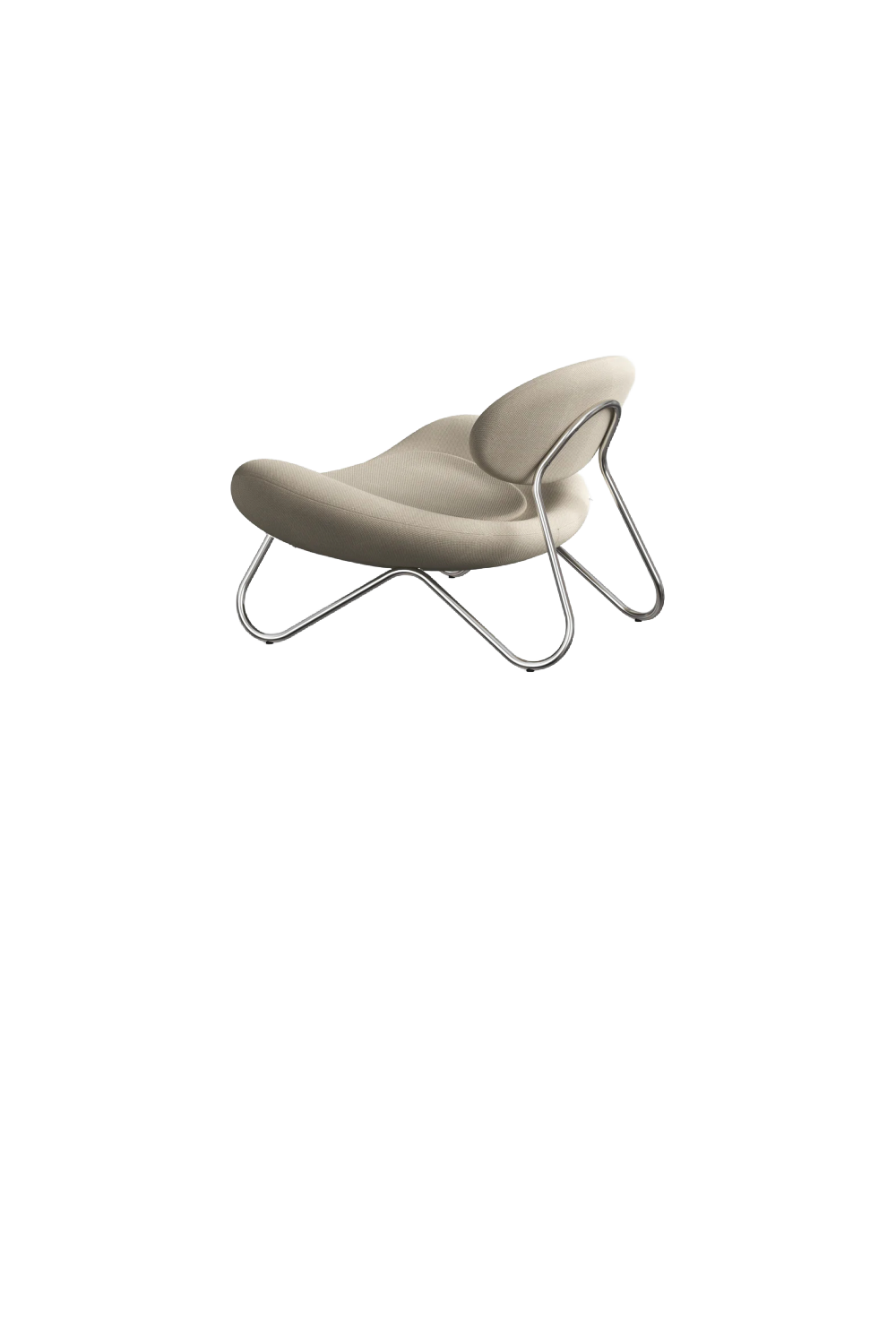 Off-White Modern Lounge Chair | WOUD Meadow | OROA.com