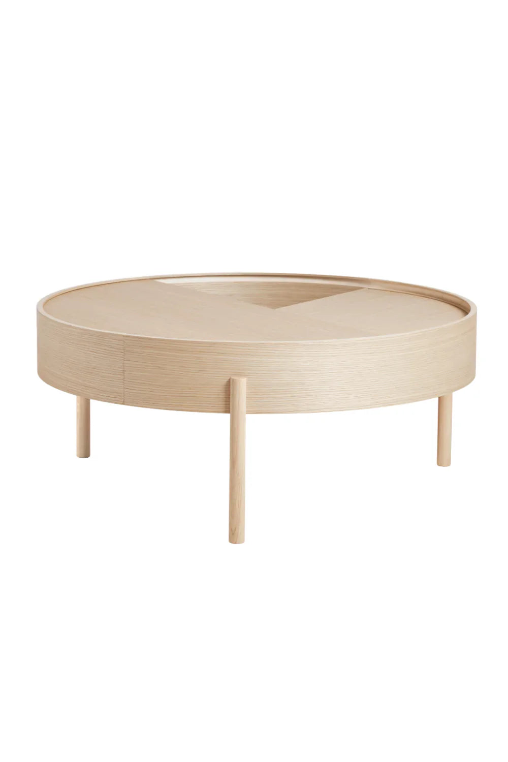 Contemporary Round Coffee Table L | WOUD Arc | OROA.com
